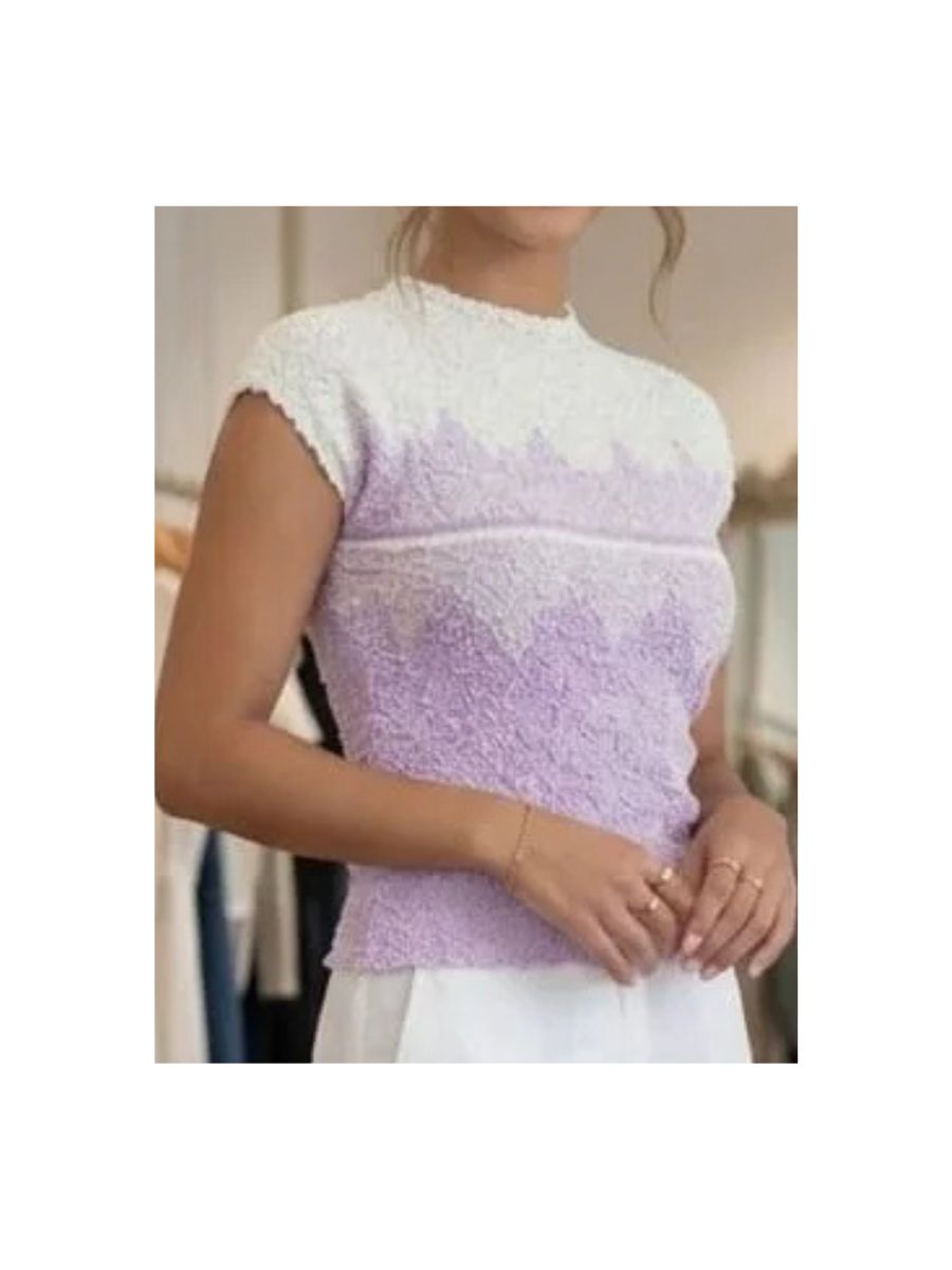 ModaFesta -Elegant printed bamboo top